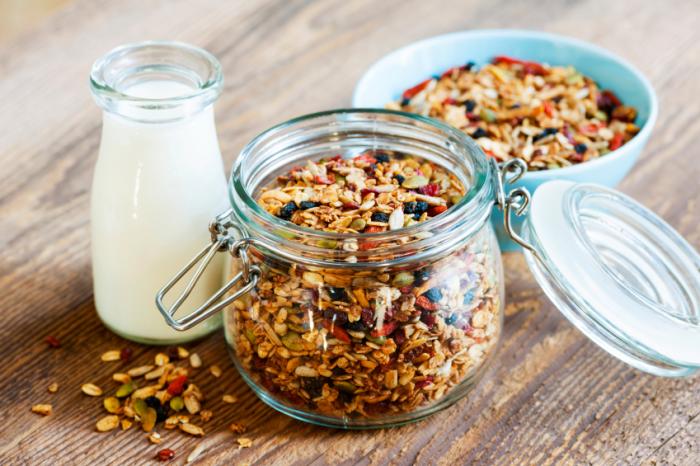 Granola with coconut oil