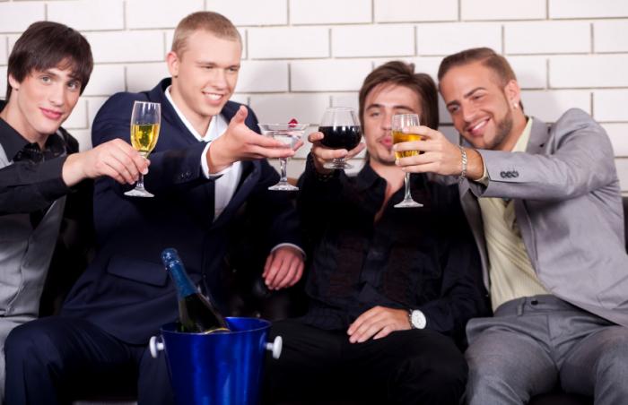 Men drinking