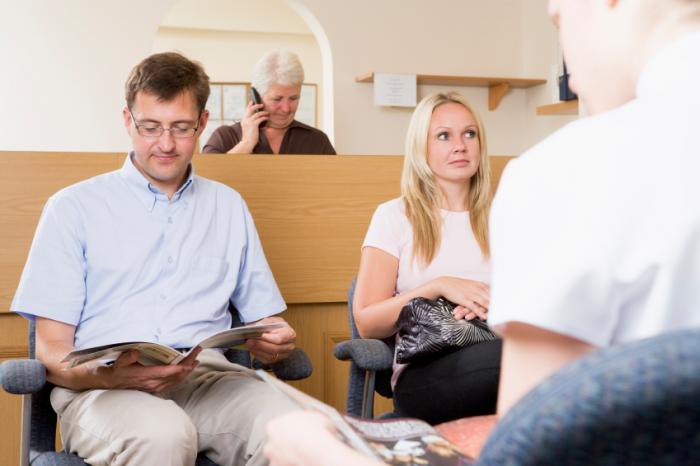 Patients in waiting room