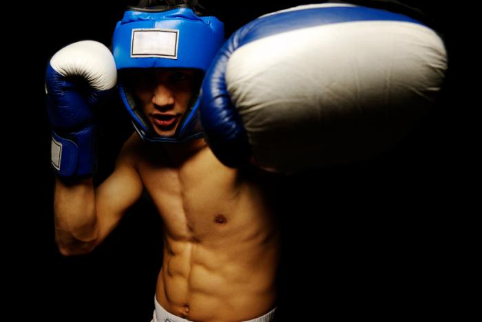 boxer training for a fight