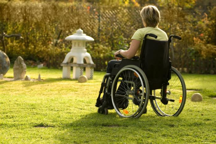 woman in wheelchair