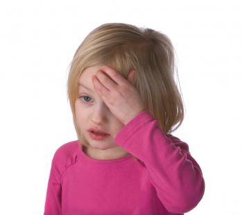 A child with a headache